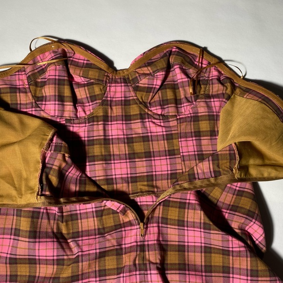 NEW- Woman's Gianni Bini Strapless Dress W/ Underwire - Zip Back- Pink - Picture 6 of 7